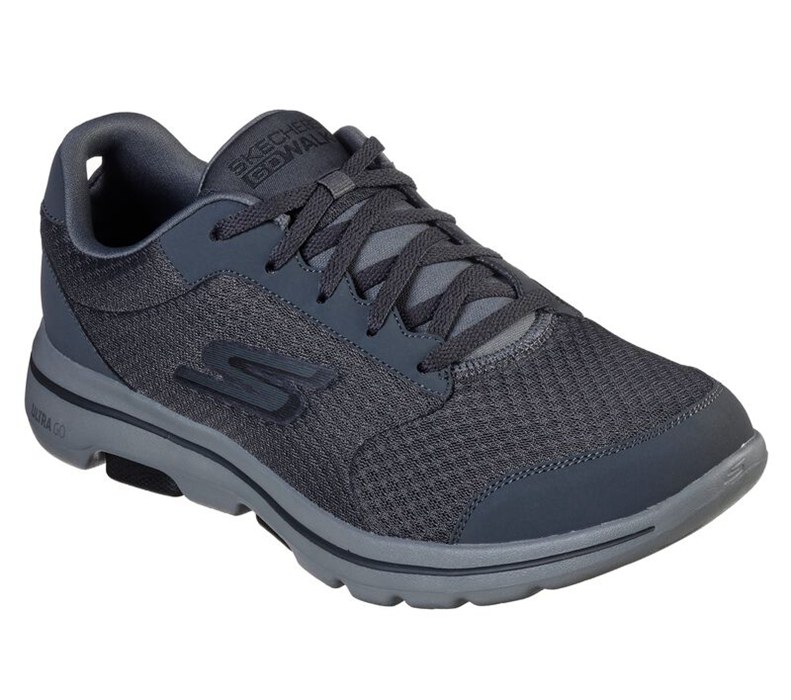 Skechers Herr Grå/Svarta Sneakers - Gowalk 5 - Qualify - Sverige (TWAOK-6503)